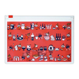 Nihon Hallmark Slider Case MOOMIN [EKW-826-154] - Little Happiness Red