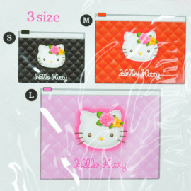ASUNAROSYA Sanrio 3-Piece Set Flat Case Set - Hello Kitty Quilted Design