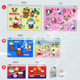 ASUNAROSYA Sanrio 3-Piece Set Flat Case Set - Hello Kitty Sengoku Series