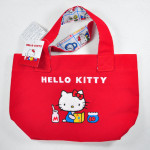 Sanrio Hello Kitty 50th Anniversary Classic Mini Tote Bag Sitting Sanrio Hello Kitty 50th Anniversary Classic Mini Tote Bag Sitting