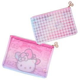 Sanrio Original Flat Pouch Set of 2 - Hello Kitty 50th The Fashionable Ribbons Birthday
