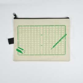 Fastener Case - Pencil and Eraser - Green B6 Size