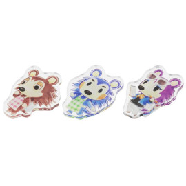 Sun-Star Stationery Animal Crossing (Atsumare Doubutsu No Mori) Acrylic Clip Set [S3623254] - Green