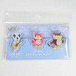 Sun-Star Stationery Animal Crossing (Atsumare Doubutsu No Mori) Acrylic Clip Set [S3623262] - Blue