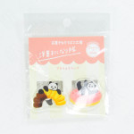 Furukawashiko Die-Cut Acrylic Clip Set - Donut Panda
