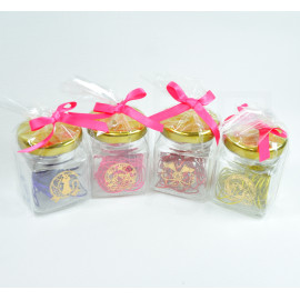 Sun-Star Stationery Sailormoon Die-Cut Clip Set With Lovely Glass Jar [S3619788, S3619737, S3619748, S3619770] Luna, Sailor Moon, Sailor Chibi Moon