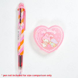 Sanrio Character Clip Set with Heart-Shape Case [My Melody] 