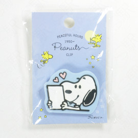 Hallmark Clip PEANUTS Snoopy [EHP-796-907] - Peaceful Hours Blue