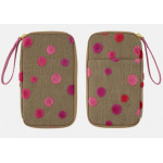 Hobonichi Small Drawer Pouch - Koyaguchi Pile Fabric: Pink Sparkle