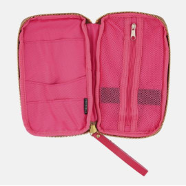 Hobonichi Small Drawer Pouch - Koyaguchi Pile Fabric: Pink Sparkle