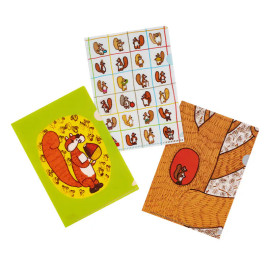 Hobonichi Folder Set for A6 Size - 100% ORANGE: Squirrel’s Moving Day (2026)