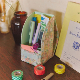Hobonichi Stappo Mini - Liberty Fabrics: Hollyhocks - Orange Hobonichi Stappo Mini - Liberty Fabrics: Hollyhocks - Orange