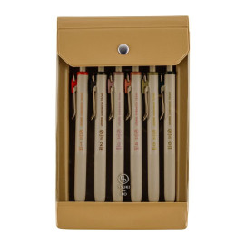 Hobonichi TSUKI no IRO Uni-Ball One 6-Color 0.38mm Ballpen Set with Case January - June [2026]