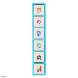 Hobonichi X Kodomo no Kao Pochitto6 Push-Button Stamp - Tamagotchi