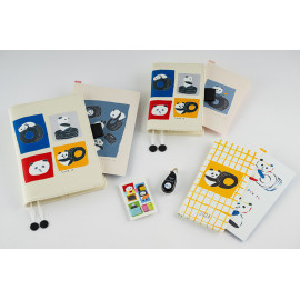 Hobonichi Planner Cover for A5 Cousin - Jin Kitamura: Love it (Panda) [2024]