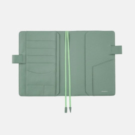 Hobonichi Planner Cover for A5 Cousin - Leather: Water Green [2024]
