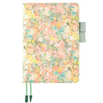 Hobonichi Planner Cover for A5 Cousin - Liberty Fabrics: Hollyhocks (Orange) [2024]