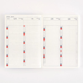 Hobonichi Planner Original A6 Day-Free January Start [2024]