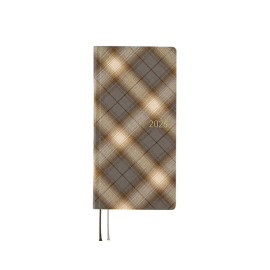 PREORDER! Hobonichi Weeks Book (English) JANUARY 2026 - Shirt Fabric: Foggy Plaid