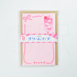 Furukawa Paper - Cream Soda Mini Letter Set [LT517-300] - Pink Ribbon