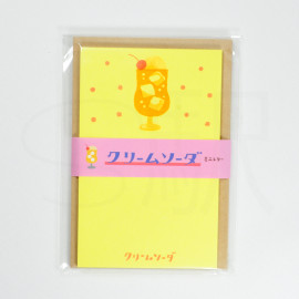 Furukawa Paper Mini Letter Set - Cream Soda [LT484-300] - Yellow