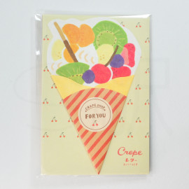 Furukawashiko Crepe Mini Letter Set [Spring Pattern] - Fresh Fruit