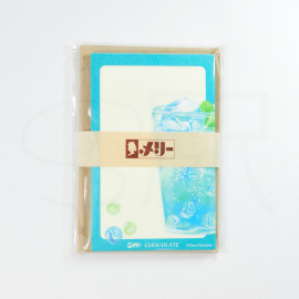 Furukawashiko x Mary Chocolate [Popping Candy Chocolate Series] Mini Letter Set - Cider 