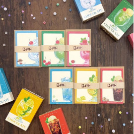 Furukawashiko x Mary Chocolate [Popping Candy Chocolate Series] Mini Letter Set - Strawberry Soda