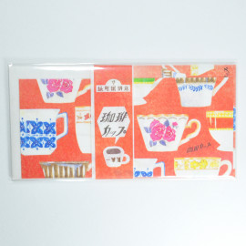 LOFT X Furukawa Paper Works - Paper Town Coffee Letter Set - Paper Coffee Cup