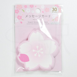 Daiso Die-Cut Message Card Sakura Basic