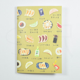 Mini Squared Notebook (A6 Size) Delicious Shopping Street Design [E06-AJN-84] - My Beloved Dumplings