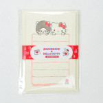 Furukawashiko Mini Letter Set x Monchhichi and Sanrio Hello Kitty 50th Anniversary [LS558] - Standard B