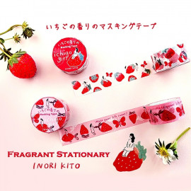 ART PRINT JAPAN Fragrant Masking Tape - Strawberry Girl Pink