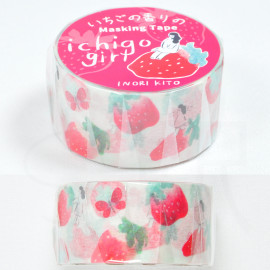 Fragrant Masking Tape - Strawberry Girl Red