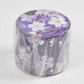 BGM Foil-Stamped Masking Tape 30mm (Sakura Limited 2023) [BM-SPSA037] - Cherry Blossom Pure White Night