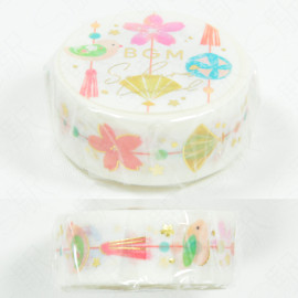 BGM Foil-Stamped Masking Tape 15mm (Sakura Limited 2025) - Hanging Ornament