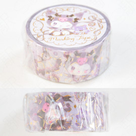 Clothes-Pin Masking Tape Miki Takei x Sanrio Characters [MT-84072] Kuromi Black Swan
