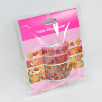Tokyo Disney Resort Exclusive 3-Piece Masking Tape Set - Mickey Castella Cake