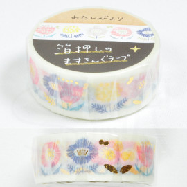 Furukawa Paper Works Masking Tape [QMT50-360] - Embroidery Flowers