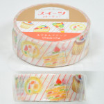 Furukawashiko Masking Tape Sweet Party Series [O-2640] - Red White