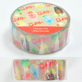Furukawashiko x Mary Chocolate [Popping Candy Chocolate Series] Masking Tape - Glass
