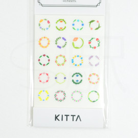 KING JIM Kitta Seal [KITD008] - Circles Flower