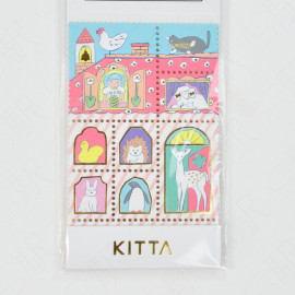 KING JIM Kitta SPECIAL Foil-Type Stamp Sticker [KITPP002] - Home