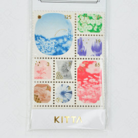 KING JIM Kitta SPECIAL Foil-Type Stamp Sticker [KITPP003] - Photo