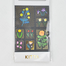 KING JIM Kitta SPECIAL Foil-Type Stamp Sticker [KITPP004] - Flower