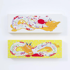 KING JIM Kitta Original Paper BOX - Yellow
