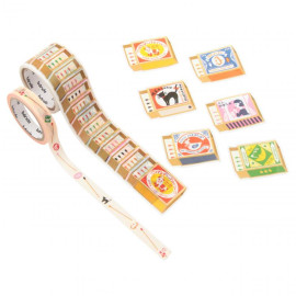 Bande Washi Roll Sticker x Furukawashiko Complete Set with Postcard (LOFT Limited) Bande Washi Roll Sticker x Furukawashiko Complete Set with Postcard (LOFT Limited)