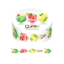 Furukawashiko x Mary Chocolate [Popping Candy Chocolate Series] Clear Masking Tape - Crackling