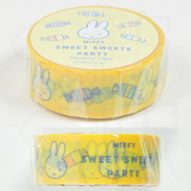 Miffy Masking Tape LOFT Limited [Miffy Sweet Sweets Party] - Yellow