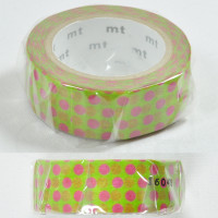 mt Limited Edition Masking Tape [MT01K637] - Dot: Wakanae x Pink